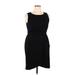 Worthington Casual Dress - Sheath: Black Solid Dresses - Women's Size 14 Petite