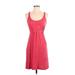 Gap Casual Dress - A-Line: Red Solid Dresses - Women's Size X-Small Petite