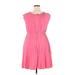 Torrid Casual Dress - A-Line: Pink Solid Dresses - Women's Size 2X Plus