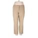 Lane Bryant Khaki Pant: Tan Solid Bottoms - Women's Size 20 Plus