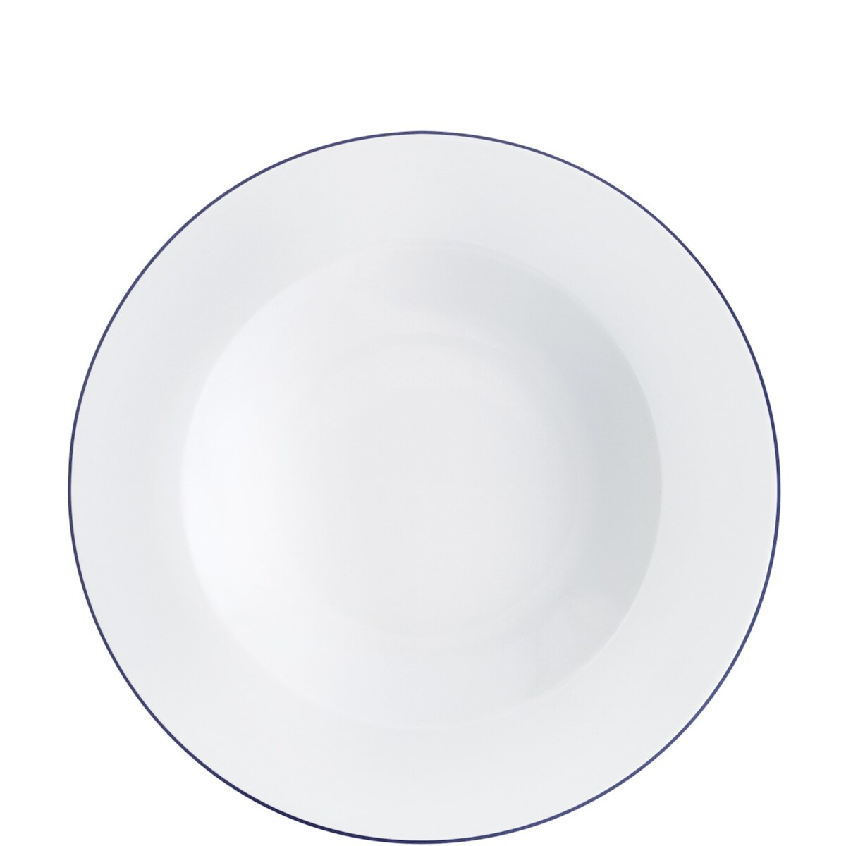 KAHLA 573406A69974C Pronto Line Suppenteller 22 cm Line royal blue | tiefer Teller mit dunkelblauer Linie aus Porzellan Image