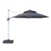 Arlmont & Co. Rosolina 129.92" Octagonal Cantilever Umbrella w/ Base Metal in Gray | 108.66 H x 129.92 W x 129.92 D in | Wayfair