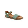 Wide Width Women's Upland Adjustable Strap Sandal by SoftWalk in Aqua (Size 10 W)