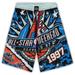 Men's Mitchell & Ness Blue/Black NBA 1997 All-Star Game Hardwood Classics Big Tall Jumbotron 2.0 Shorts