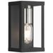 1 Light Black Outdoor ADA Small Wall Lantern