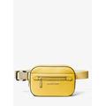 Michael Kors Jet Set Small Pebbled Leather Belt Bag Yellow One Size