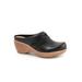 Women's Melita Platform Clog by SoftWalk in Black (Size 8 1/2 M)