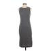 Nine West Casual Dress - Sweater Dress: Gray Marled Dresses - Women's Size Small