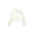 Art Class Denim Jacket: White Tropical Jackets & Outerwear - Kids Girl's Size 6