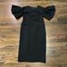 Kate Spade Dresses | Kate Spade Black Ponte Midi Dress Small | Color: Black | Size: S