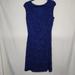 Ralph Lauren Dresses | Lauren Ralph Lauren Womens Large Sleeveless Faux Wrap Laced Sequin Dress Blue | Color: Blue | Size: L