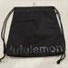 Lululemon Athletica Bags | Lululemon Lightweight Gym Sack Draw Bag Black Graphite Grey New Nwt Rtl $58.00 | Color: Black/Gray | Size: Os