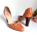 Kate Spade Shoes | Kate Spade Coral Patent Leather D’orsay Bow Block High Heel Pumps | Color: Brown/Tan | Size: 7