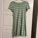 American Eagle Outfitters Dresses | Green Stripe American Eagle T-Shirt Dress | Color: Green | Size: Medium