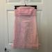Lilly Pulitzer Dresses | Lilly Pulitzer 100% Cotton Strapless Pink And White Striped Dress Size 2 | Color: Pink/White | Size: 2