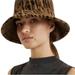 Anthropologie Accessories | Anthropologie Finn Cosy Multi Tiger Print Tan Brown Black Bucket Hat | Color: Black/Tan | Size: Os