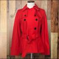 Coach Jackets & Coats | Coach Short Tench Coat Sz Small - Red | Color: Red | Size: S