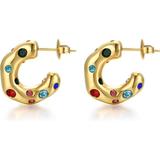 Kate Spade Jewelry | Gold Earrings For Women Girls,14k Gold Plated Hoop Earrings 925 Sterling Silver | Color: Gold | Size: Os