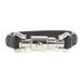 Gucci Accessories | Gucci Size: M Current Model Piston Closure Bracelet Leather Silver Black Men's | Color: Black | Size: Os