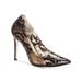 Jessica Simpson Shoes | Jessica Simpson Womens Black Snake Print Pixera2 Stiletto Slip On Pumps 6.5 M | Color: Black | Size: 6.5