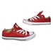 Converse Shoes | Converse All Star Shoes Womens 6 Red White Solid Low Top Comfy Sneakers Low Top | Color: Red/White | Size: 6