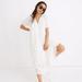 Madewell Dresses | Madewell Bubble-Sleeve Tiered Midi Dress In Textural Stripe | Color: Cream/White | Size: M