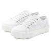 Sneaker FCUK, Damen, Gr. 37, weiß, Obermaterial: 100% Textilmaterial. Futter: 100% Textilmaterial. Decksohle: 100% Textilmaterial. Laufsohle: 100% Synthetik, unifarben, casual, Schuhe, Freizeitschuh, Halbschuh mit Plateausohle VEGAN