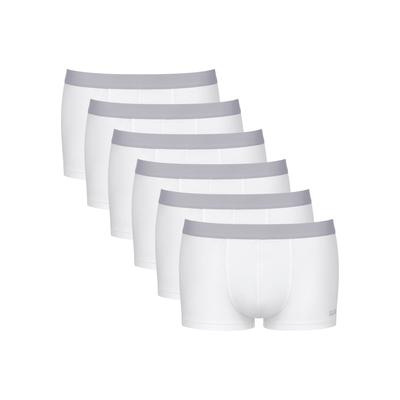 Hipster SLOGGI "Men GO ABC 2.0", Herren, Gr. XS, weiß, Single Jersey, Obermaterial: 95% Baumwolle, 5% Elasthan, clean, unifarben, körpernah, Unterhosen, weich, Baumwollmix, elastischer Logobund, Baisc, ohne Eingriff Image