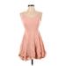 Kimchi Blue Casual Dress - Fit & Flare: Pink Dresses - Women's Size 0