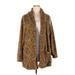 Liz Claiborne Jacket: Brown Baroque Print Jackets & Outerwear - Women's Size 3X