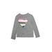 Crewcuts Long Sleeve T-Shirt: Gray Tops - Kids Girl's Size 10