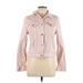 MICHAEL Michael Kors Denim Jacket: Pink Jackets & Outerwear - Women's Size Large