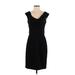 White House Black Market Casual Dress - Sheath: Black Solid Dresses - Women's Size 4