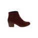 Dolce Vita Ankle Boots: Burgundy Shoes - Women's Size 8 1/2