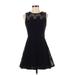 Banana Republic Factory Store Cocktail Dress - Fit & Flare: Black Dresses - Women's Size 4 Petite