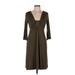 Ella Moss Casual Dress: Brown Dresses - Women's Size Medium