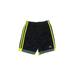 Adidas Athletic Shorts: Black Color Block Sporting & Activewear - Kids Boy's Size 7