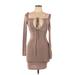 Princess Polly Casual Dress - Sweater Dress: Brown Dresses - Women's Size 4