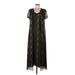 Dana Buchman Casual Dress: Black Snake Print Dresses - Women's Size 6