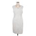 Ann Taylor Casual Dress - Sheath: Silver Marled Dresses - New - Women's Size 14