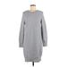 Vero Moda Casual Dress - Sweater Dress: Gray Marled Dresses - Women's Size Medium