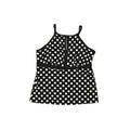 Lands' End Swimsuit Top Black Polka Dots Swimwear - Women's Size 14