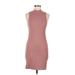 Abercrombie & Fitch Casual Dress - Mini: Burgundy Solid Dresses - Women's Size Medium