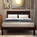 Classic Platform Bed Frame Wood Twin Bed with Headboard, Solid Wood Twin Size Platform Bed Frame, No Box Spring Needed