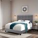 Queen Size Adjustable Upholstered Bed Frame Stylish Collection Durable