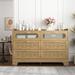 Modern Wood 6 Drawer Dresser with Wide Drawers,Chest of Drawers for Living Room