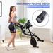 Foldable Exercise Bike Stationary Bike, Cycling Bike with 16 Level Magnetic Resistance Training Bike with Arm Resistance Band