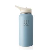 32 oz Vacuum Insulated Water Bottle with Straw, Stainless Steel Metal Water Bottle with 3 Lids, Sports Water Bottle