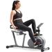 Magnetic Recumbent Bike with Optional Exclusive SunnyFit® App Enhanced Bluetooth Connectivity