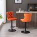 Swivel Velvet Barstools Adjusatble Seat Height,Modern Upholstered Bar Stools with Backs Comfortable Tufted ,Set of 2